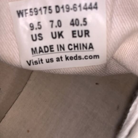 Keds Womens 9.5 Beige Striped Sneakers - Picture 3 of 9